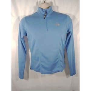 The North Face Vaporwick Women's Quarter Zip Blue Jacket Size S/P